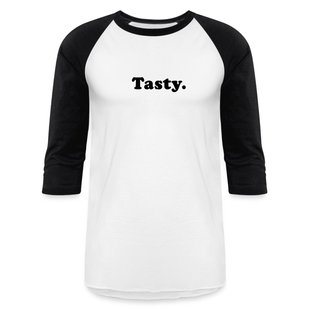 Tasty Baseball T-Shirt - white/black