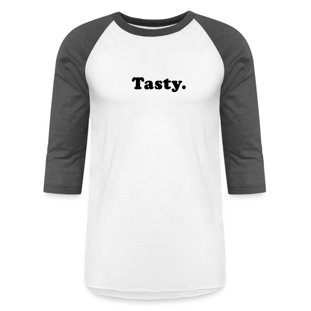 Tasty Baseball T-Shirt - white/charcoal